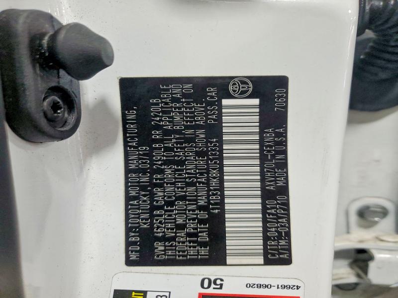 Aukcja sprzedaży 2019 Toyota Camry Hybrid, vin: 4T1B31HK8KU513354, numer aukcji: 78697545