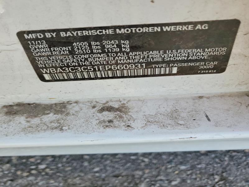 Продаж на аукціоні авто 2014 Bmw 320, vin: WBA3C3C51EP660931, номер лоту: 76664155