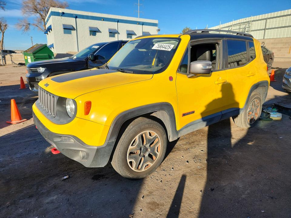 75864425 :رقم المزاد ، ZACCJBCT4FPC16125 vin ، 2015 Jeep Renegade T مزاد بيع