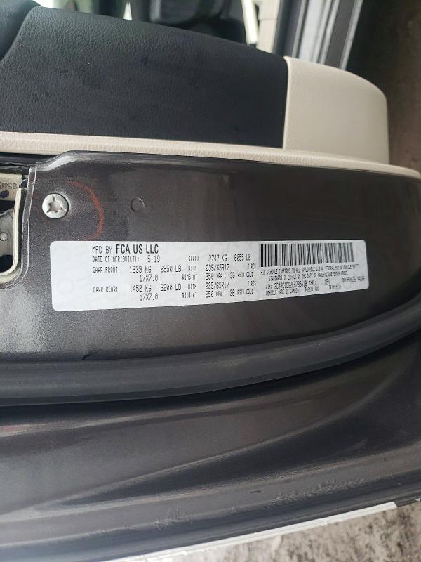 2019 Chrysler Pacifica მანქანა იყიდება აუქციონზე, vin: 2C4RC1DG2KR705418, აუქციონის ნომერი: 74895345