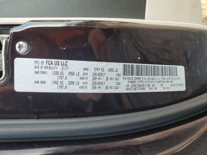 Продаж на аукціоні авто 2017 Chrysler Pacifica, vin: 2C4RC1BGXHR711768, номер лоту: 76351945