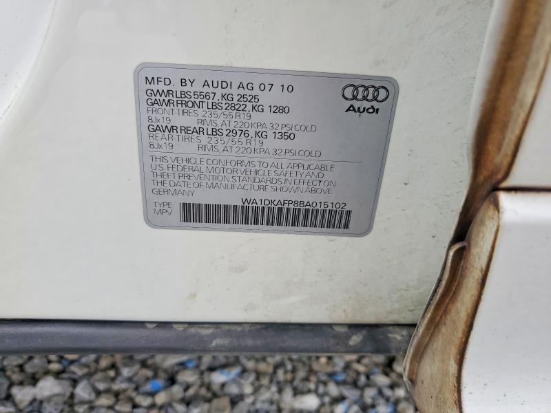 Aukcja sprzedaży 2011 Audi Q5, vin: WA1DKAFP8BA015102, numer aukcji: 79345345