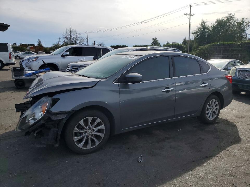 76208595 :رقم المزاد ، 3N1AB7AP7KL613275 vin ، 2019 Nissan Sentra مزاد بيع