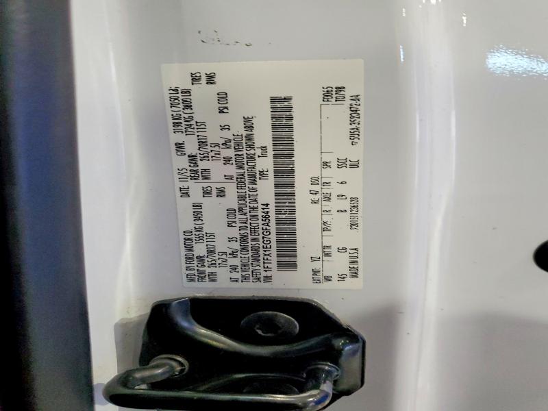 2016 Ford F150 მანქანა იყიდება აუქციონზე, vin: 1FTFX1EG7GFA56414, აუქციონის ნომერი: 77037355