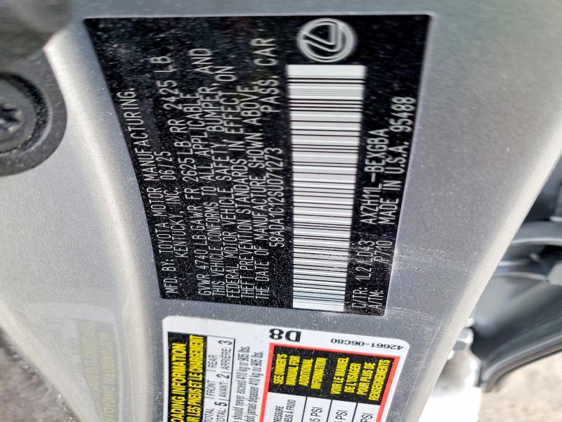 76237815 :رقم المزاد ، 58ADA1C12SU071273 vin ، 2025 Lexus Es300h مزاد بيع