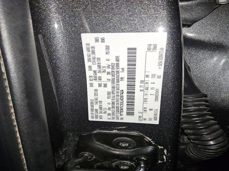 Продаж на аукціоні авто 2020 Ford F150, vin: 1FTEW1C53LKD97424, номер лоту: 78674915