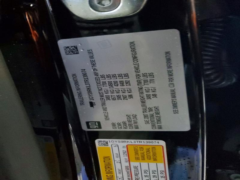 Продаж на аукціоні авто 2026 Cadillac Escalade, vin: 1GYS9RKL3TR139074, номер лоту: 78493935