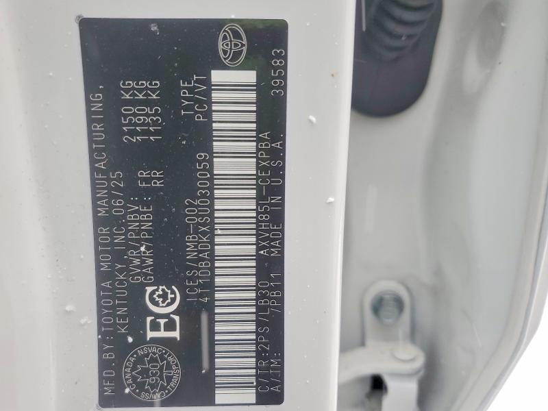 76936085 :رقم المزاد ، 4T1DBADKXSU030059 vin ، 2025 Toyota Camry مزاد بيع