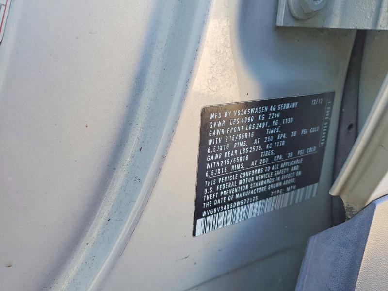 Продажа на аукционе авто 2013 Volkswagen Tiguan, vin: WVGBV3AX5DW577175, номер лота: 77077165