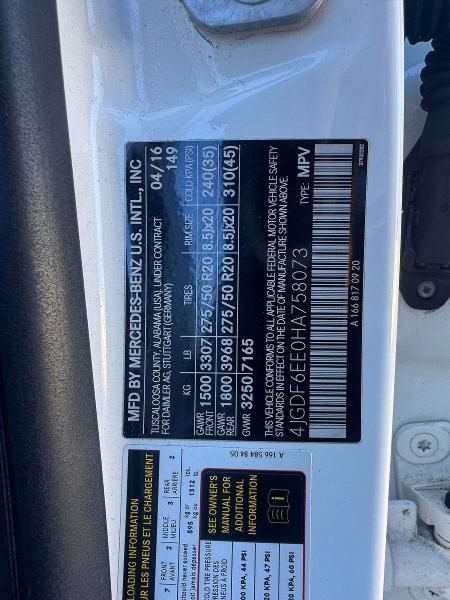 Продаж на аукціоні авто 2017 Mercedes-benz Gls 450 4m, vin: 4JGDF6EE0HA758073, номер лоту: 77435385