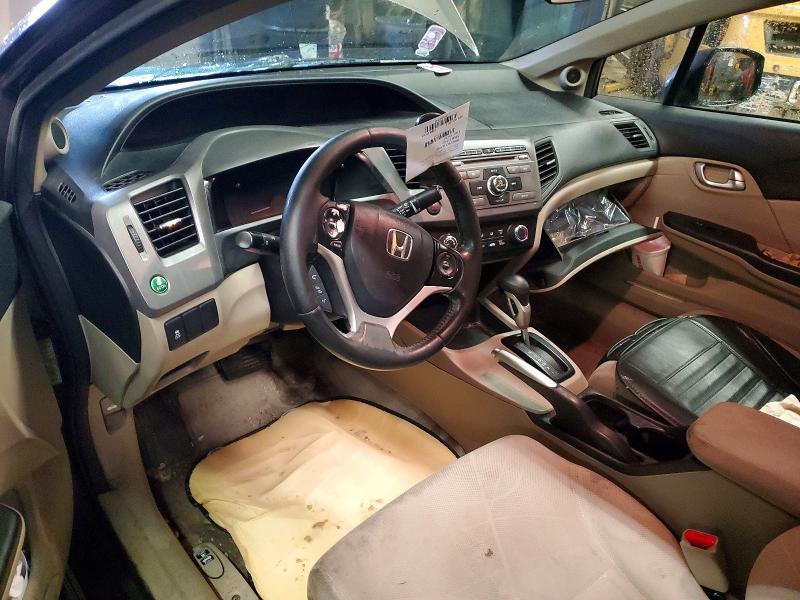 2012 Honda Civic მანქანა იყიდება აუქციონზე, vin: 2HGFB2F51CH015000, აუქციონის ნომერი: 75057875