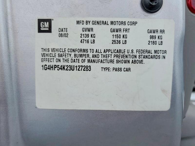 2003 Buick Lesabre მანქანა იყიდება აუქციონზე, vin: 1G4HP54K23U127283, აუქციონის ნომერი: 78340055
