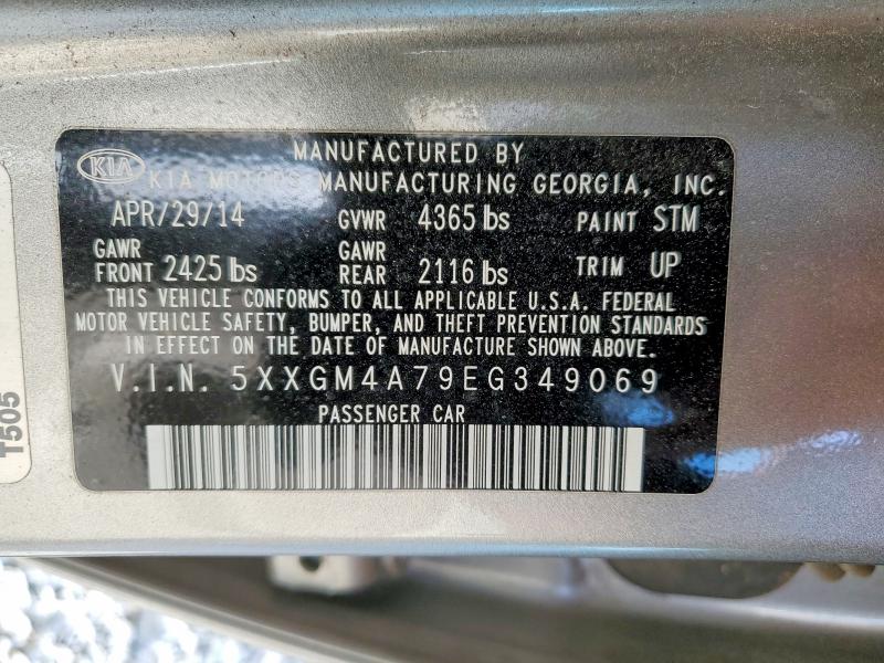 Продажа на аукционе авто 2014 Kia Optima, vin: 5XXGM4A79EG349069, номер лота: 77193115