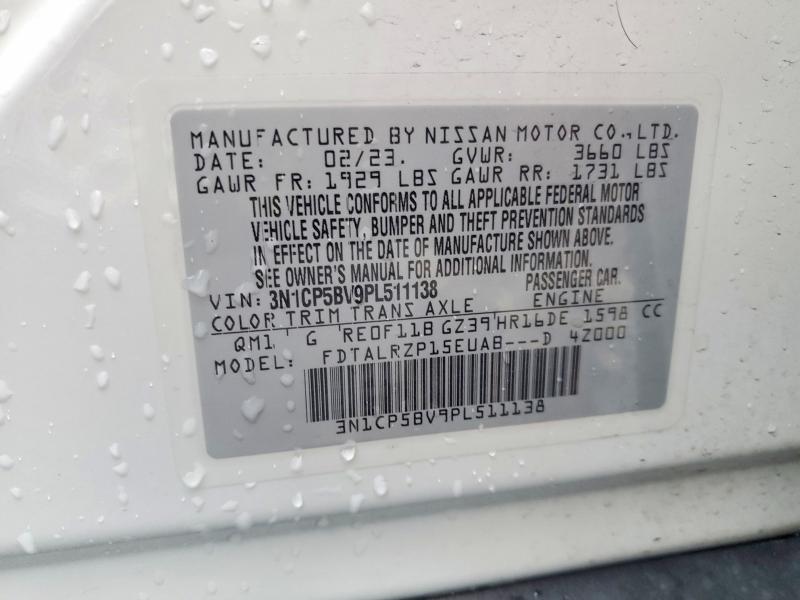 Продаж на аукціоні авто 2023 Nissan Kicks, vin: 3N1CP5BV9PL511138, номер лоту: 76661165