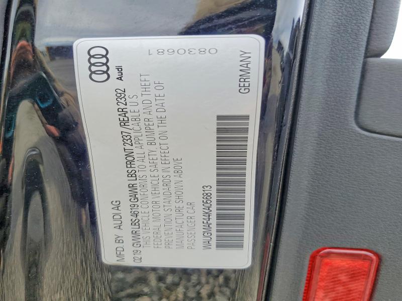78905895 :رقم المزاد ، WAUGMAF44KA056813 vin ، 2019 Audi A4 مزاد بيع