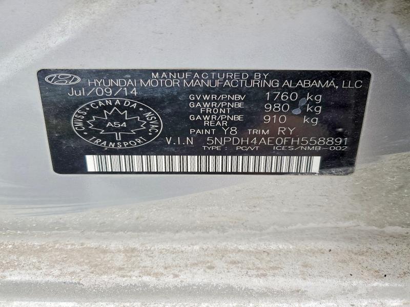 Продажа на аукционе авто 2015 Hyundai Elantra, vin: 5NPDH4AE0FH558891, номер лота: 76236925
