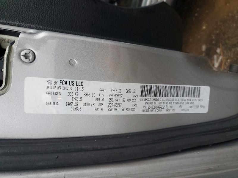 78178995 :رقم المزاد ، 2C4RC1HG4GR232171 vin ، 2016 Chrysler Town & Country مزاد بيع