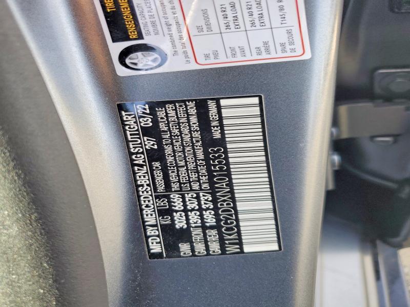 Aukcja sprzedaży 2022 Mercedes-benz Eqs Sedan, vin: W1KCG2DBXNA015533, numer aukcji: 78262105