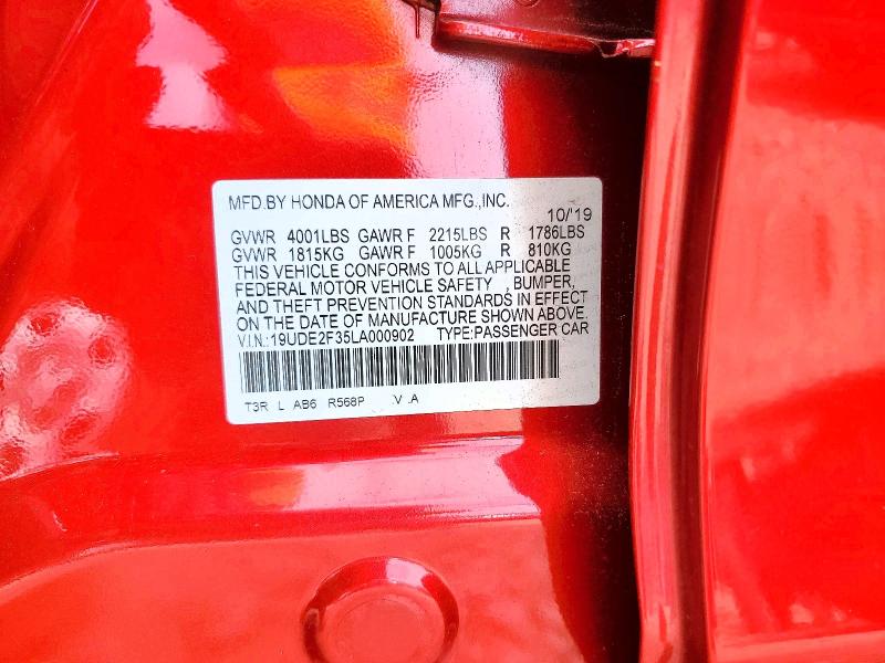 2020 Acura Ilx მანქანა იყიდება აუქციონზე, vin: 19UDE2F35LA000902, აუქციონის ნომერი: 79100865