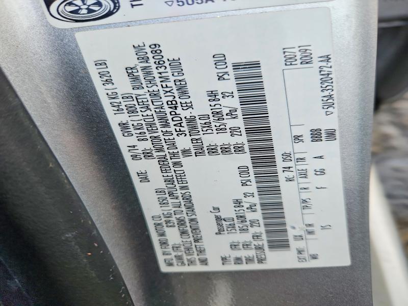 Продаж на аукціоні авто 2015 Ford Fiesta, vin: 3FADP4BJXFM136089, номер лоту: 77120255