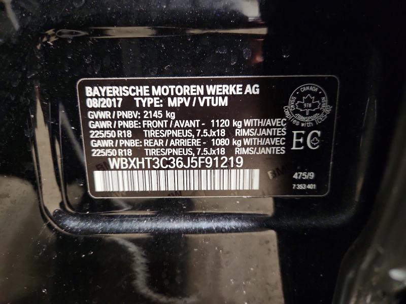 Продажа на аукционе авто 2018 Bmw X1 Xdrive2, vin: WBXHT3C36J5F91219, номер лота: 76133905