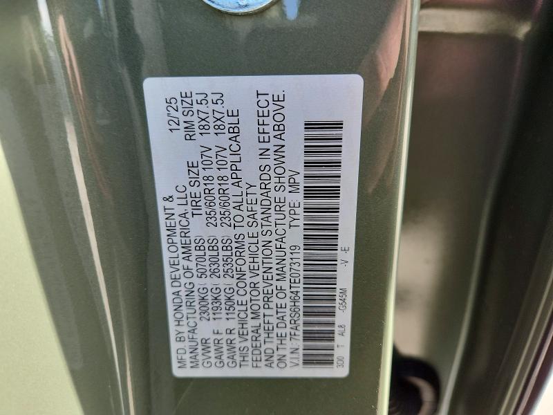 Aukcja sprzedaży 2026 Honda Cr-v, vin: 7FARS6H64TE073119, numer aukcji: 77797245