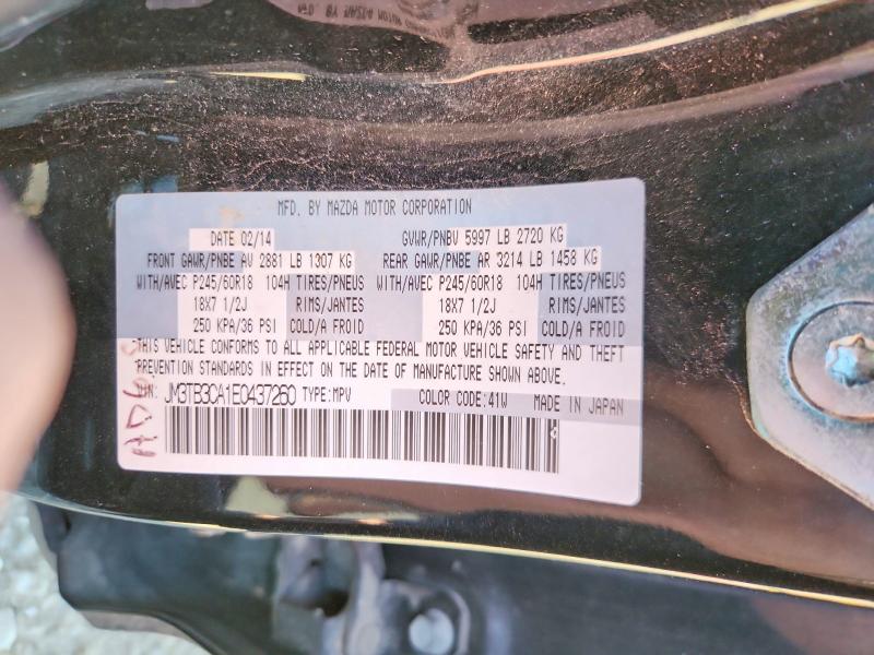 79396375 :رقم المزاد ، JM3TB3CA1E0437260 vin ، 2014 Mazda Cx-9 مزاد بيع