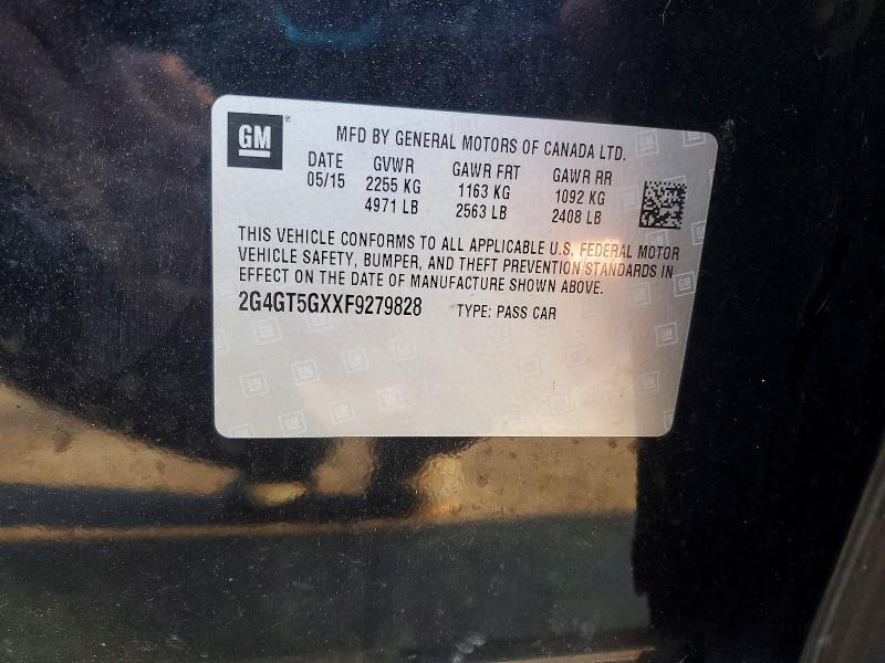 Aukcja sprzedaży 2015 Buick Regal, vin: 2G4GT5GXXF9279828, numer aukcji: 76744435