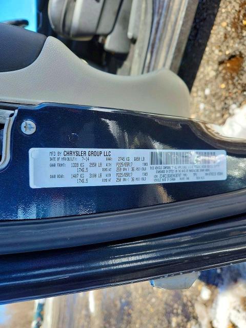 78340655 :رقم المزاد ، 2C4RC1BG0ER438707 vin ، 2014 Chrysler Town & Country مزاد بيع
