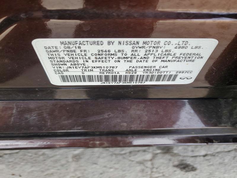Продаж на аукціоні авто 2019 Infiniti Q50, vin: JN1EV7AP3KM510787, номер лоту: 79224755