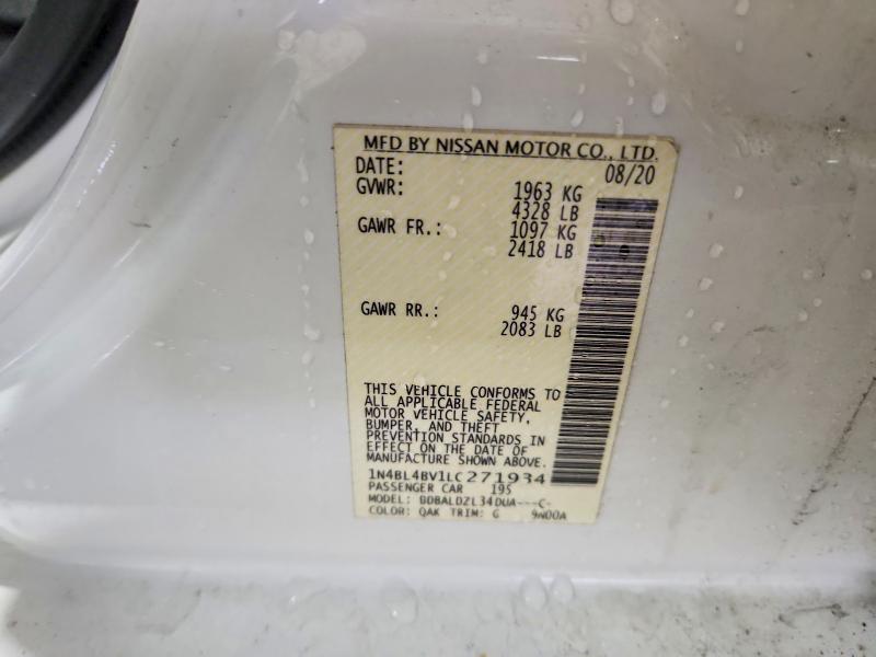 Продажа на аукционе авто 2020 Nissan Altima, vin: 1N4BL4BV1LC271934, номер лота: 77093215