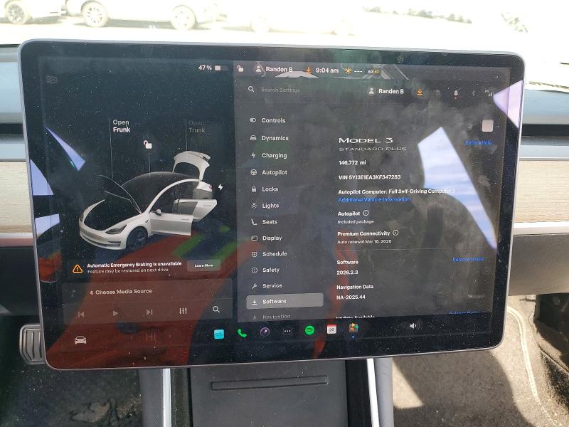 Aukcja sprzedaży 2019 Tesla Model 3, vin: 5YJ3E1EA3KF347283, numer aukcji: 78853435