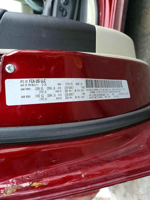 Продаж на аукціоні авто 2017 Chrysler Pacifica, vin: 2C4RC1BG2HR569402, номер лоту: 76894175