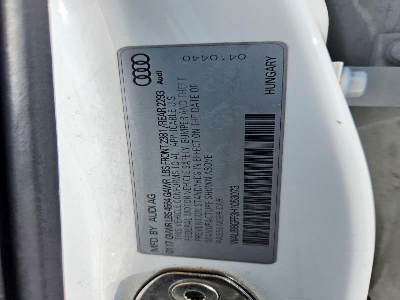 Auction sale of the 2017 Audi A3, vin: WAUB8GFF3H1053073, lot number: 77004775