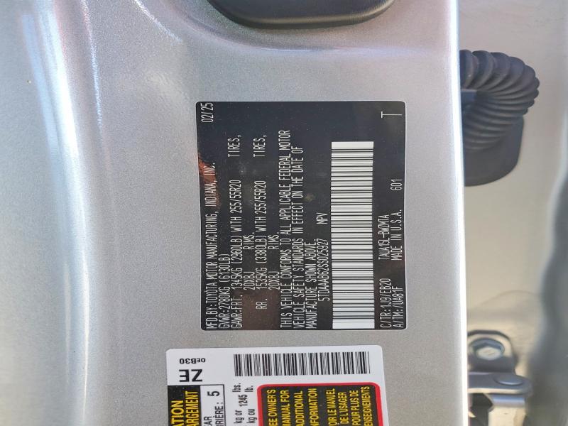 76213105 :رقم المزاد ، 5TDAAAB62SS025927 vin ، 2025 Lexus Tx مزاد بيع