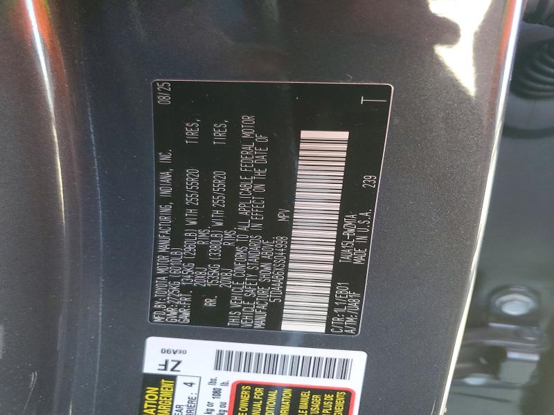 76569695 :رقم المزاد ، 5TDAAAB6XSS044998 vin ، 2025 Lexus Tx مزاد بيع