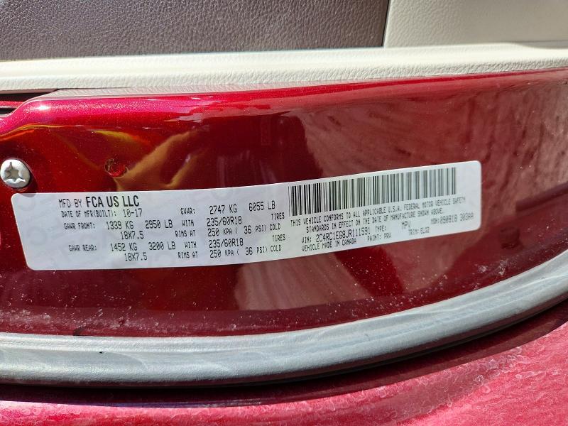 2018 Chrysler Pacifica მანქანა იყიდება აუქციონზე, vin: 2C4RC1EG8JR111591, აუქციონის ნომერი: 79233935
