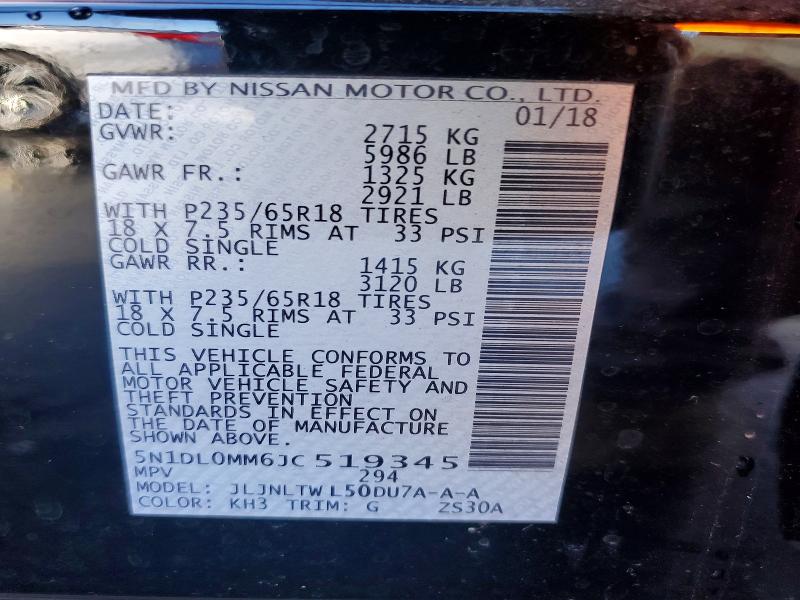 Продаж на аукціоні авто 2018 Infiniti Qx60, vin: 5N1DL0MM6JC519345, номер лоту: 77954115