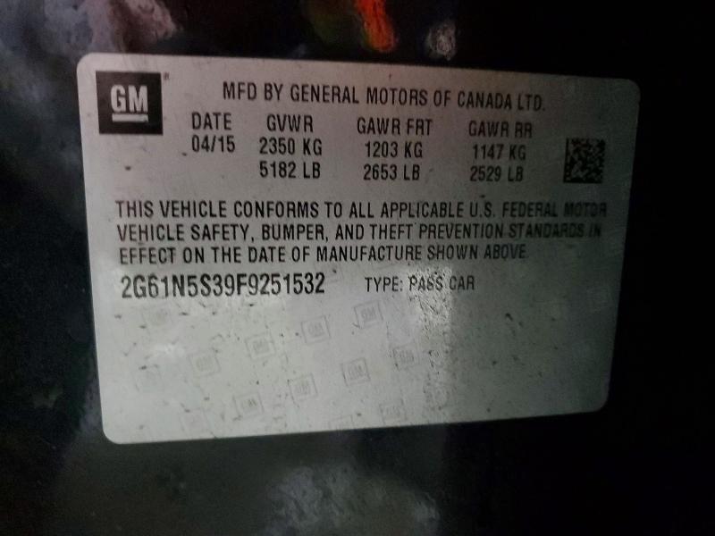 Auction sale of the 2015 Cadillac Xts, vin: 2G61N5S39F9251532, lot number: 75735205