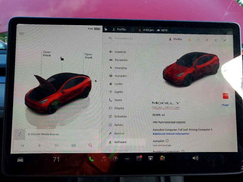 Aukcja sprzedaży 2022 Tesla Model Y, vin: 7SAYGDEF8NF398959, numer aukcji: 77439795
