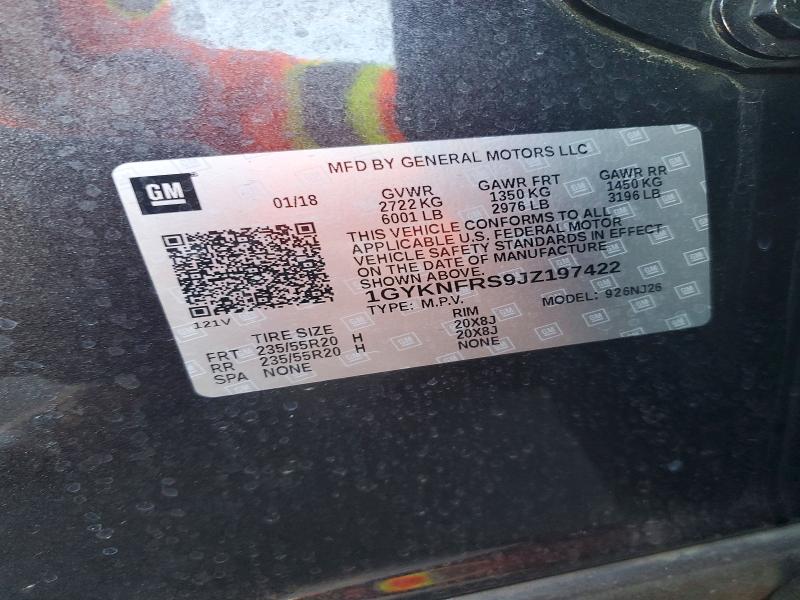 Aukcja sprzedaży 2018 Cadillac Xt5, vin: 1GYKNFRS9JZ197422, numer aukcji: 76805135