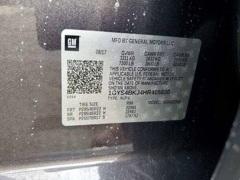 Продажа на аукционе авто 2017 Cadillac Escalade, vin: 1GYS4BKJ4HR405830, номер лота: 78364015
