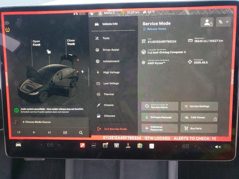 Продаж на аукціоні авто 2024 Tesla Model 3, vin: 5YJ3E1EA4RF785224, номер лоту: 75508945