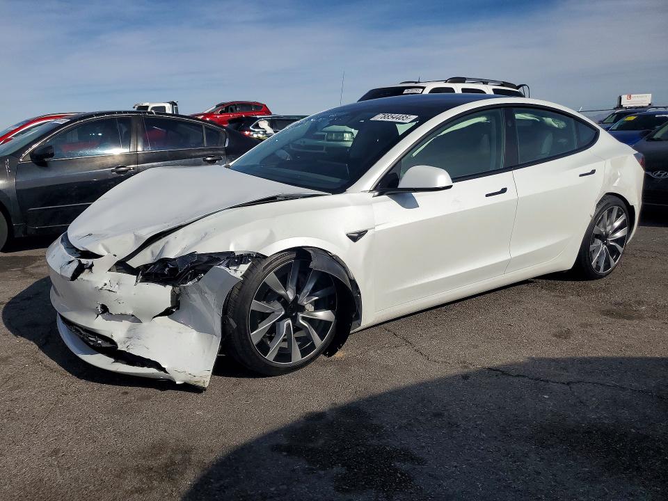 2025 Tesla Model 3 მანქანა იყიდება აუქციონზე, vin: 5YJ3E1EA0SF009601, აუქციონის ნომერი: 78854485