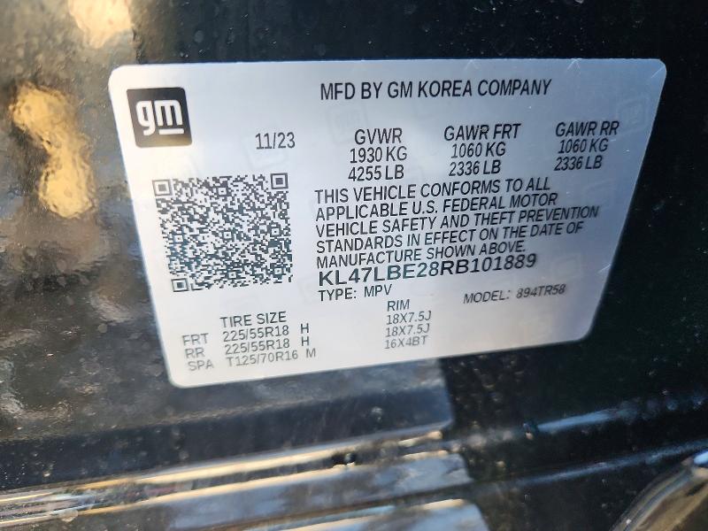 Продаж на аукціоні авто 2024 Buick Envista, vin: KL47LBE28RB101889, номер лоту: 75619245