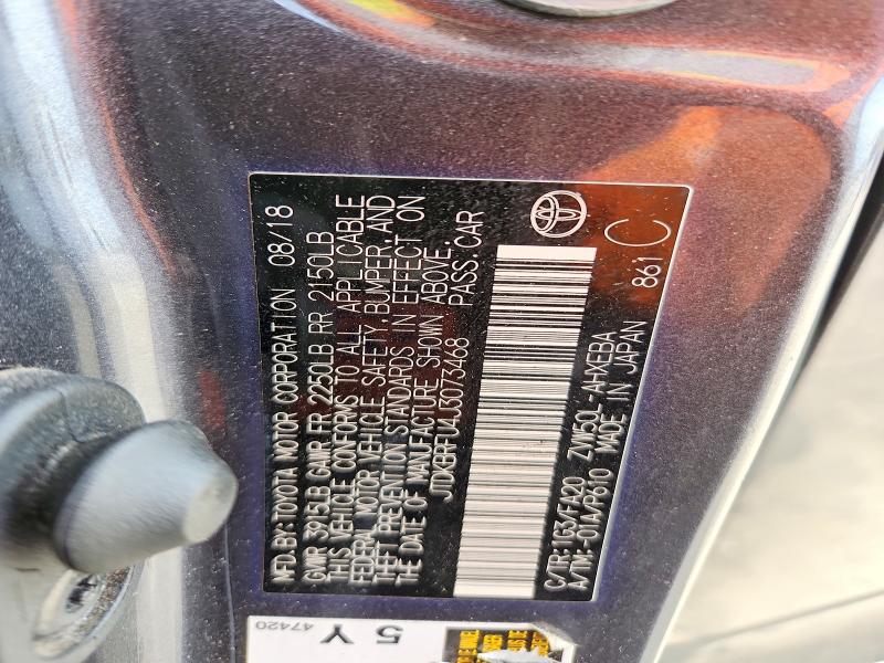 Aukcja sprzedaży 2018 Toyota Prius, vin: JTDKBRFU4J3073468, numer aukcji: 78487425
