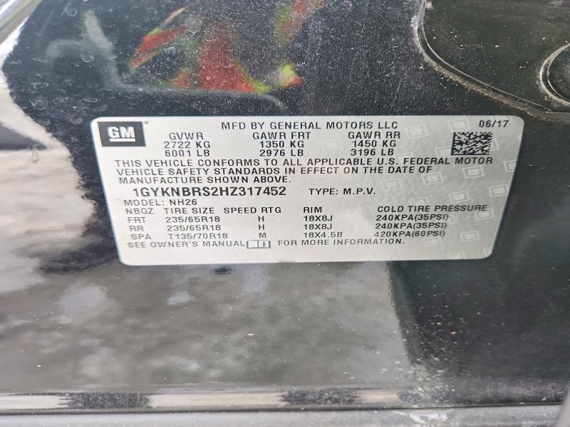 Продаж на аукціоні авто 2017 Cadillac Xt5, vin: 1GYKNBRS2HZ317452, номер лоту: 76181425