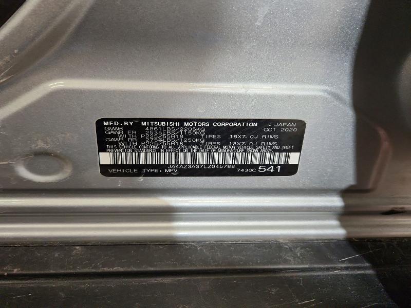 Продаж на аукціоні авто 2020 Mitsubishi Outlander, vin: JA4AZ3A37LZ045788, номер лоту: 78923595