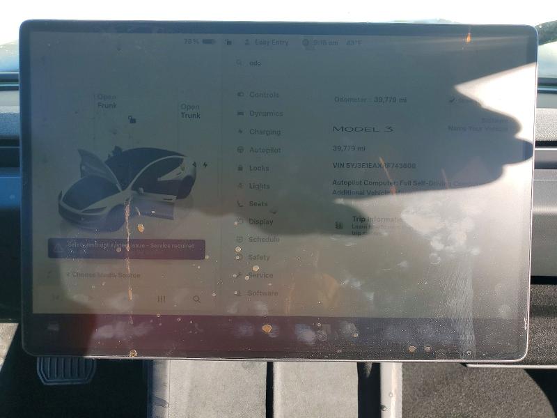 Продаж на аукціоні авто 2024 Tesla Model 3, vin: 5YJ3E1EAXRF743608, номер лоту: 75770555