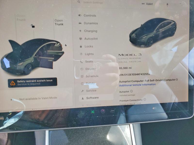 Продаж на аукціоні авто 2019 Tesla Model 3, vin: 5YJ3E1EB4KF432559, номер лоту: 78342025